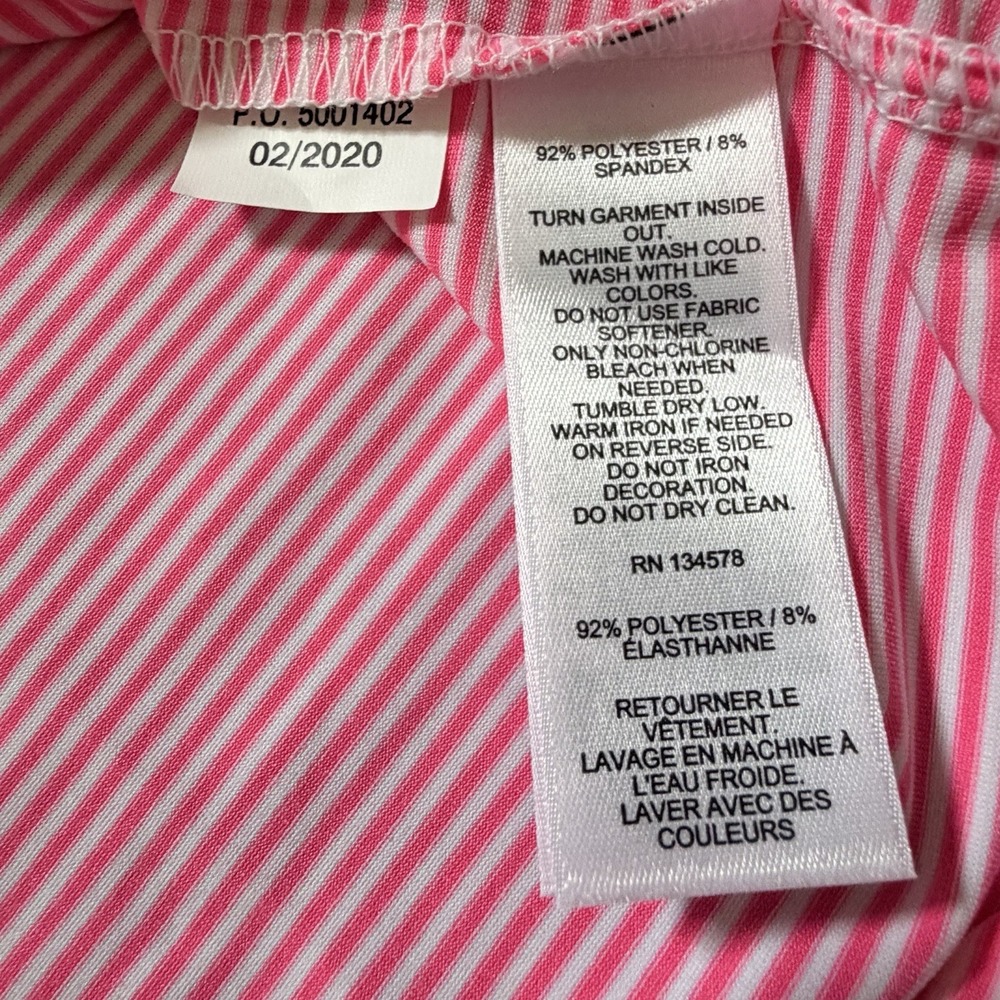 Vineyard Vines Dress Womens S PInk Striped Sankaty Twist Coastal Nautical UPF - Picture 7 of 8